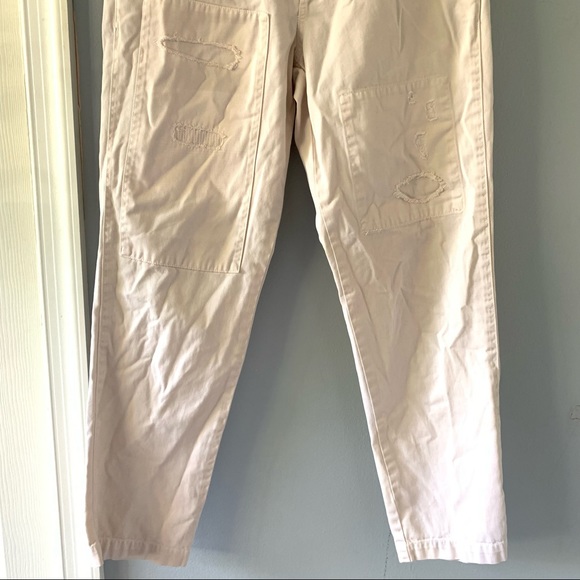 Madewell Cropped Rivington Trousers: Rip and Repair Edition - Picture 5 of 9